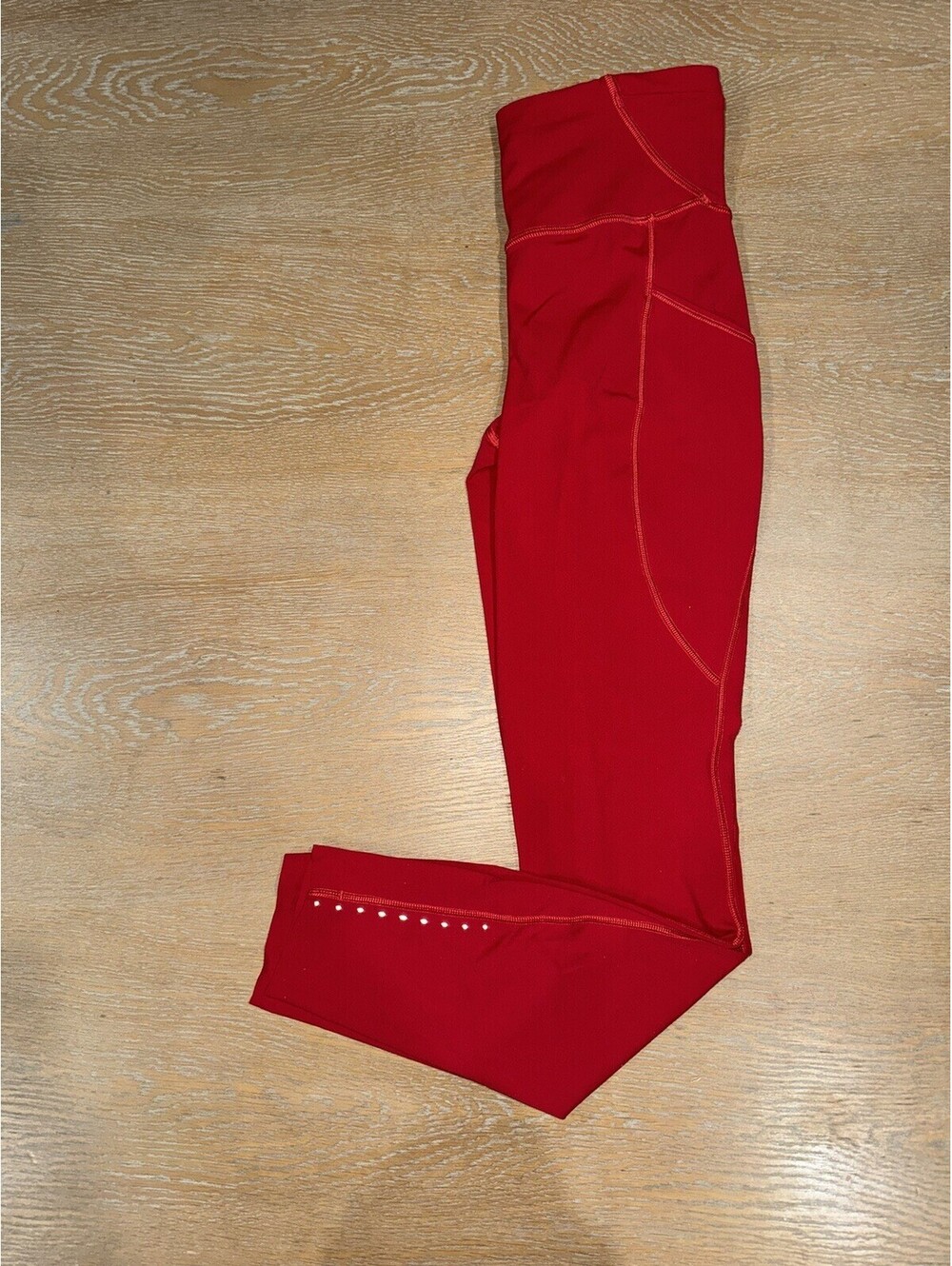 Lululemon Fast and Free High-Rise Tight 25” Pockets SIZE 2 Dark Red